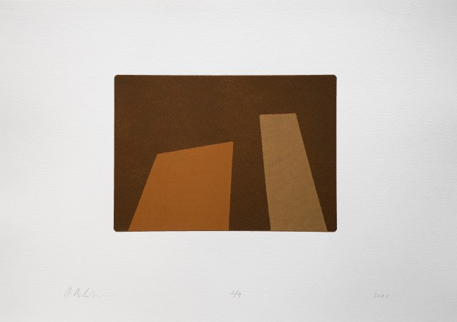 L.S. XIII, 2021
Silkscreened earth
Paper 11.75” x 16.5” | Image 5.5” x 7.5”
Framed 15” x 19.5”
Edition of 9
 