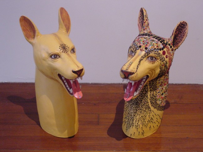Bharti Kher
Bitch and Butch, 2001
Mixed media on fiberglass, 22" x 14" x 9 1/2" (Each)