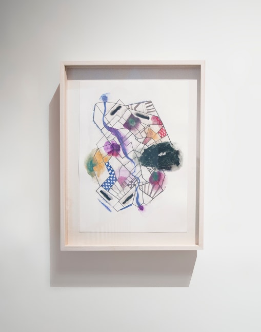 Rainbow grid city, 2018
Watercolor pencil on paper
15" x 11 3/4"