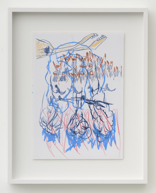 P&amp;eacute;lagie Gbaguidi

De-Fossilization Of The Look, Dialogue With Madonna Del Parto, 2018

Coloured charcoal and coloured pencil on paper

Frame: 40.8 x 32.5 cm (16.1 x 12.8 in.)

Unique