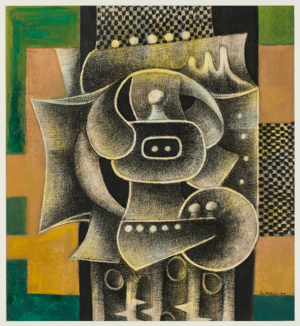 Sydney Kumalo
Untitled 2 (drawing for wall relief sculptures), 1983
Pastel and charcoal on paper
62.5 x 58.5 x 4.5 cm / 24.6 x 23 x 1.8 in.

Enquire