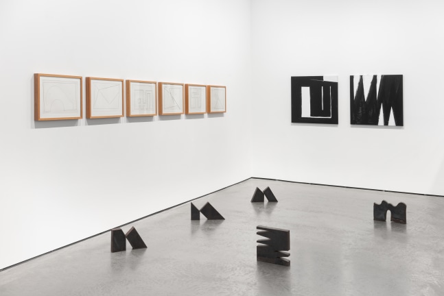 Installation View | Amilcar de Castro: a though about space, Goodman Gallery London, 2022. Photo: Alexander James Edwards