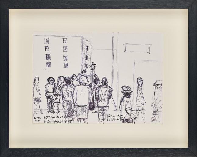 Live performance at the gallery II, 2002

Charcoal on paper&amp;nbsp;

Frame: 24.6 x 30.7 x 3.6 cm / 9.7 x 12.1 x 1.4 in.

Enquire