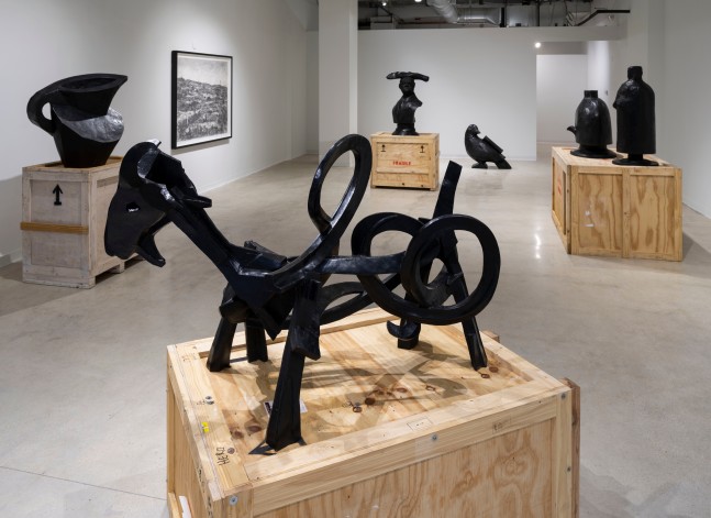 Installation views of&amp;nbsp;William Kentridge | Glyphs&amp;nbsp;at&amp;nbsp;Goodman Gallery Miami, 2021