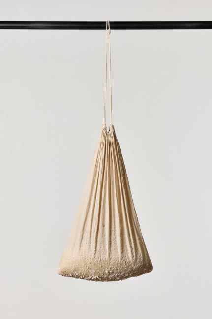 Jeremy Wafer

Seep, 2023

Salt, cloth bag and steel bracket

30 x 40 cm / 11.8 x 15.7 in.

Unique