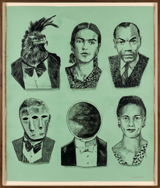 William Kentridge

Six Heads Marseilles Martinique Leon D. et al.

2023

Paint, Indian ink, Charcoal and Pencil on paper

Work: 152 x 128 cm (59.8 x 50.4 in.)

Frame: 162.5 x 139 x 5,5 cm (64 x 54.7 x 2.2 in.)

Enquire