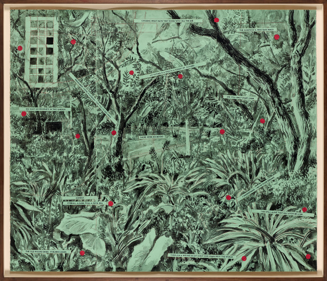 William Kentridge

There Were No Books, 2023

Paint, Indian ink, Charcoal, Coloured pencil and Collage on paper

Work: 152 x 178 cm

Frame: 162 x 189 x 5.5 cm

Enquire