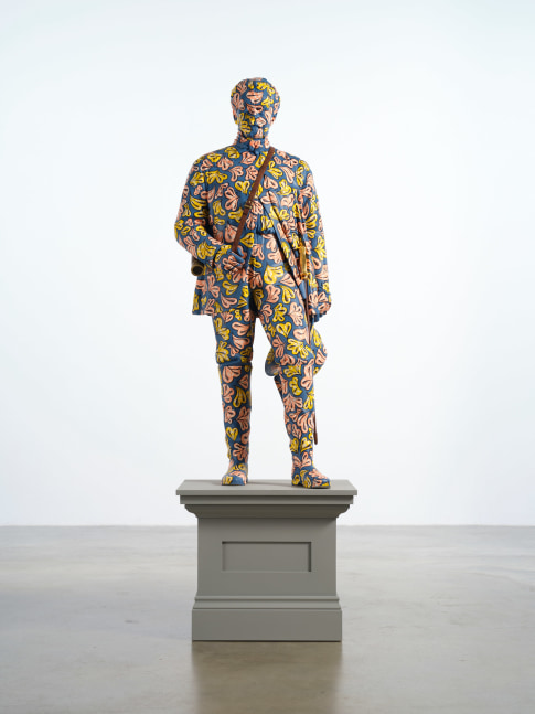 Yinka Shonibare CBE RA
Decolonised Structures (Campbell), 2022
Fibreglass sculpture, hand-painted with Dutch wax pattern on a wooden plinth
Campbell: 144.5 x 49 x 49 cm (56.9 x 19.3 x 19.3 in.)
Unique

&amp;nbsp;

Enquire