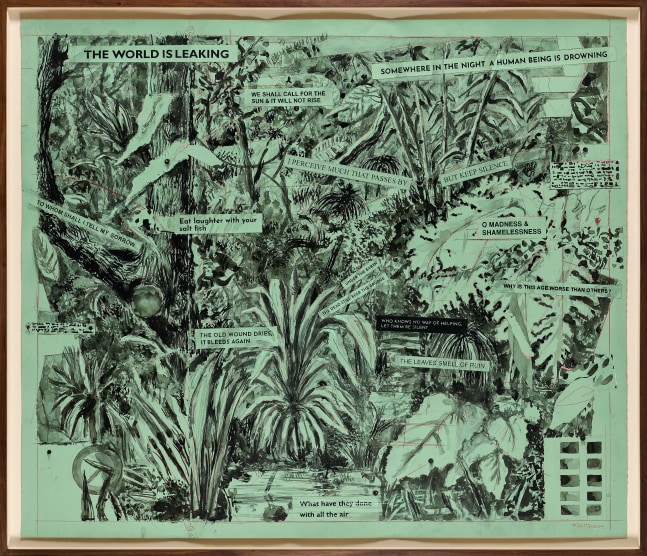 William Kentridge

The World Is Leaking, 2023

Paint, Indian ink, Charcoal and Coloured pencil on paper

Work: 152 x 177.5 cm

Frame: 162 x 188 x 5.5 cm

Enquire