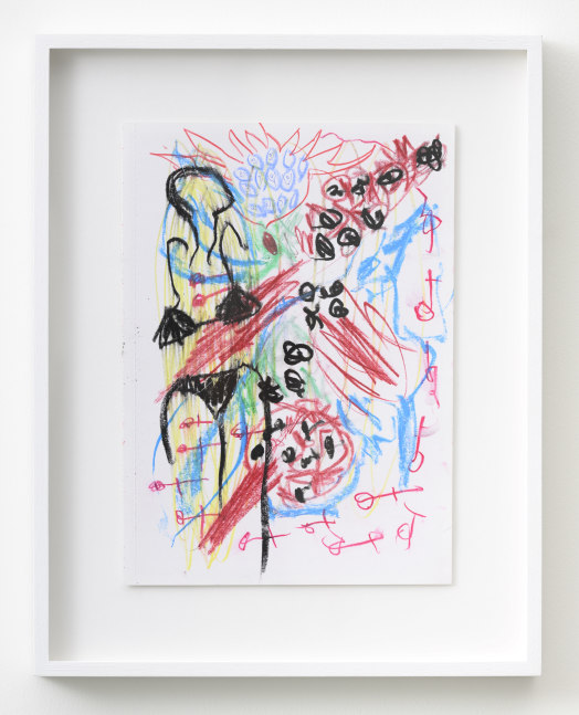 P&amp;eacute;lagie Gbaguidi

De-Fossilization Of The Look, Dialogue With Madonna Del Parto, 2018

Coloured charcoal and coloured pencil on paper

Frame: 40.8 x 32.5 cm (16.1 x 12.8 in.)

Unique