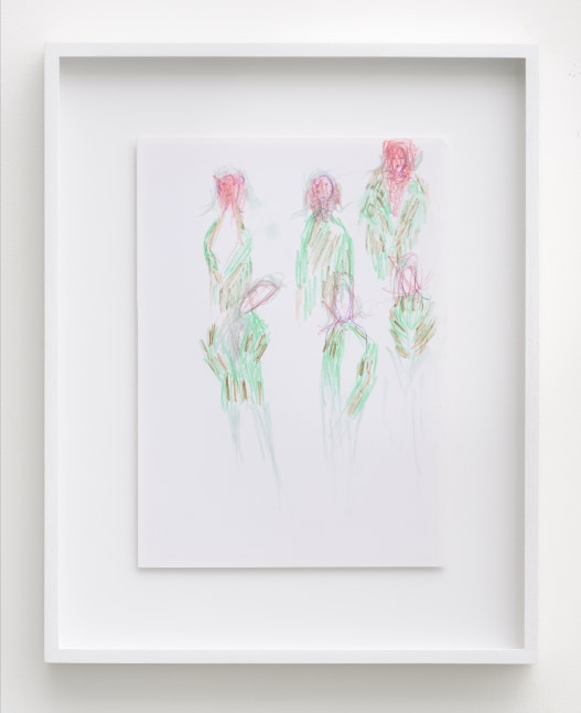 P&amp;eacute;lagie Gbaguidi

De-Fossilization Of The Look, Dialogue With Madonna Del Parto, 2018

Coloured charcoal and coloured pencil on paper

Frame: 42.8 x 34 cm (16.9 x 13.4 in.)

Unique