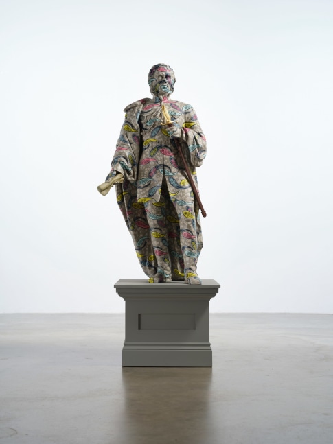Yinka Shonibare CBE RA
Decolonised Structures (Napier), 2022
Fibreglass sculpture, hand-painted with Dutch wax pattern on a wooden plinth
Napier: 143 x 71 x 69,5 cm (56.3 x 28 x 27.4 in.)
Unique

&amp;nbsp;

Enquire