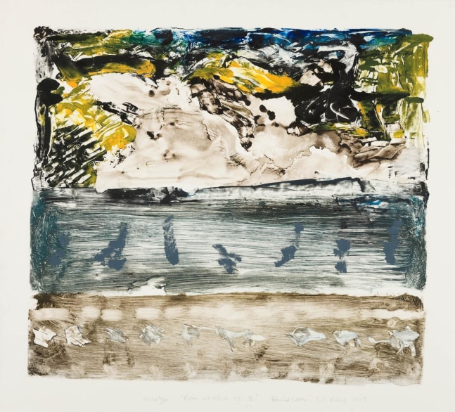 Barrie Cooke  River and Hillside N.Z. II Cill Rialaig