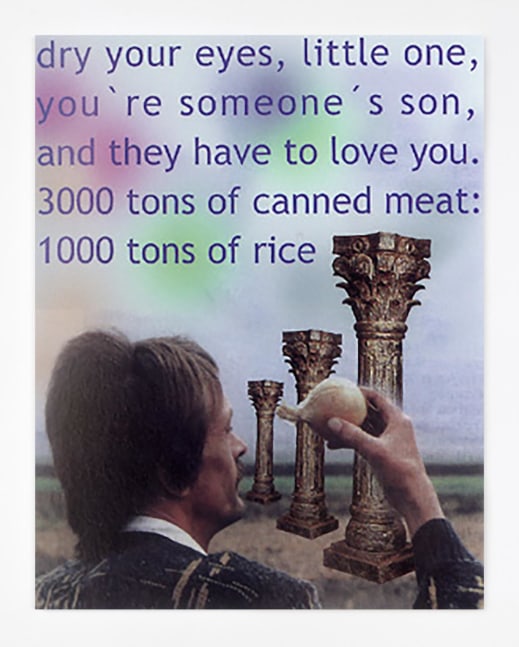 Albert Oehlen&amp;nbsp;Untitled&amp;nbsp; 2000&amp;nbsp;computer collage on paper, unique&amp;nbsp;228 x 177 cm / 89.8 x 69.7 in&amp;nbsp;&amp;nbsp;