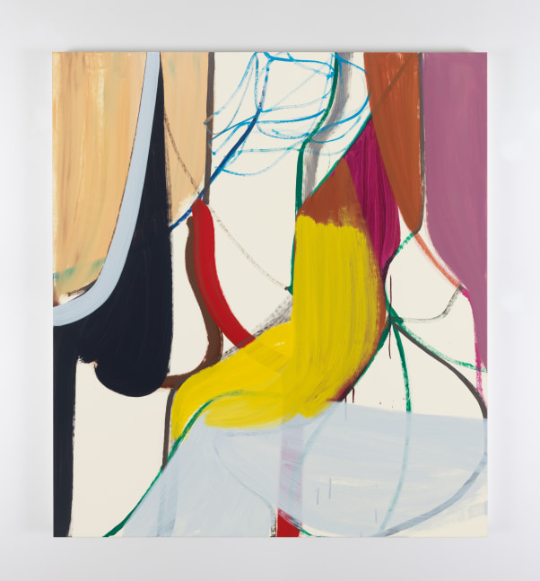 Liliane Tomasko&amp;nbsp;
Yellow Leaning on Flimsy Greens, 2015
oil on linen
142.2 x 127 cm / 56 x 50 in&amp;nbsp; &amp;nbsp;