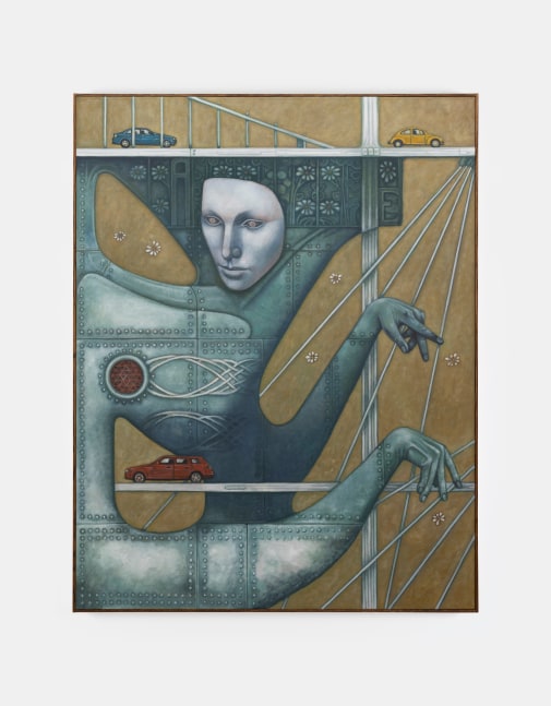 Justin Fitzpatrick

Aeolian Harp Suspension Bridge,&amp;nbsp;2024

oil on linen, oak frame

183 x 143 cm / 72 x 56.3 in framed