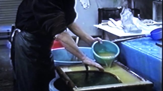 Richard Gorman describes the process behind his works on kozo washi paper, in collaboration with the Iwano Paper Mill in Japan.