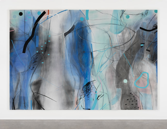 Zhou Li&amp;nbsp;
La Bleu J&amp;#39;ador&amp;eacute; NO.6- People / 《致挚爱的蓝》之六-人文, 2019
mixed media on canvas
200 x 300 cm / 78.7 x 118.1 in&amp;nbsp; &amp;nbsp;