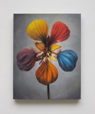 Eoin Mc Hugh,&amp;nbsp;Wire mother,&amp;nbsp;2014,&amp;nbsp;oil on canvas mounted on aluminium,&amp;nbsp;47 x 37 cm / 18.5 x 14.6 in