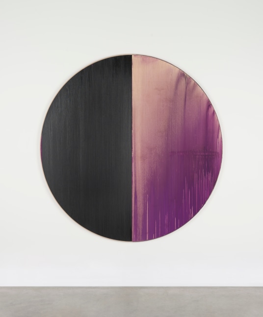 Callum Innes
Untitled Lamp Black / Deep Purple Dioxazine, 2023
oil on Birch Ply
180 x 175 cm / 70.9 x 68.9 in
