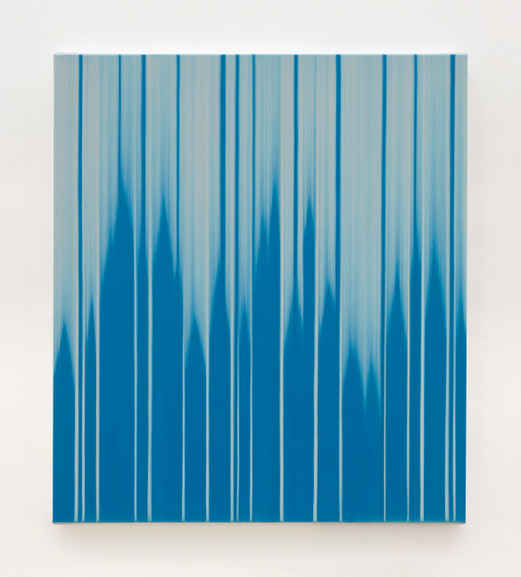 Mark Francis  Blue Noise, 2021 oil on canvas 60.5 x 53 cm / 23.8 x 20.9 in