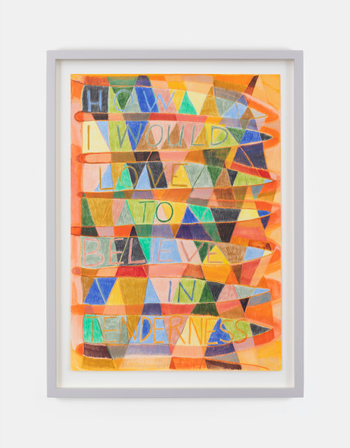 Isabel Nolan Seven fingered wish, 2020 coloured pencil on paper