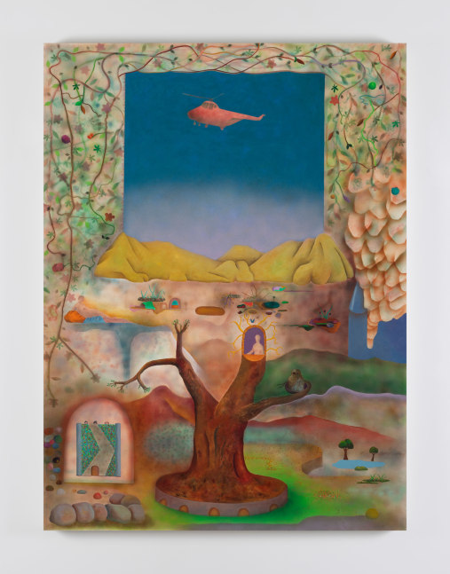 Stephen McKenna
Tree with Helicopter, 1968
oil and acrylic on canvas
180.7 x 134.4 cm / 71.1 x 52.9 in &amp;nbsp;&amp;nbsp;