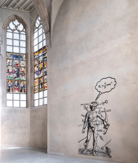 Liam Gillick
Kinetic Energy of Rigid Bodies,&amp;nbsp;2021&amp;nbsp;
matte black vinyl on wall
315 x 170 cm / 124 x 78.7 in&amp;nbsp;&amp;nbsp;