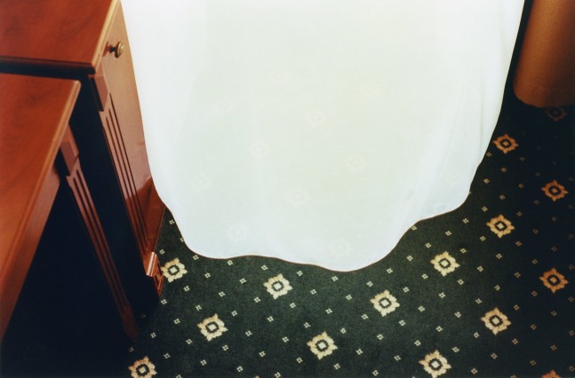 Samuel Laurence Cunnane, Hotel curtain, 2023, Hand-printed C-type print on archival photo paper, framed, edition of 3 + 1AP, 19.4 x 24 cm. Courtesy the artist and Kerlin Gallery