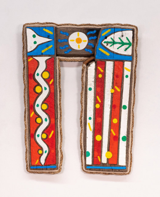 Daniel Rios Rodriguez
The married man,&amp;nbsp;2020
oil, rope and copper on wood
50.8 x 39.4 cm / 20 x 15.5 in