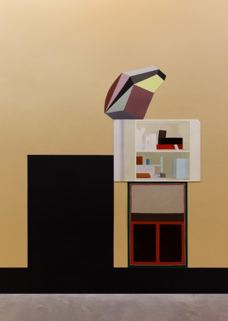 Nathalie du Pasquier
Shelf 2022
2 elements and 1 cut out, oil on paper
240 x 100 cm / 94.5 x 39.4 in total &amp;nbsp;
