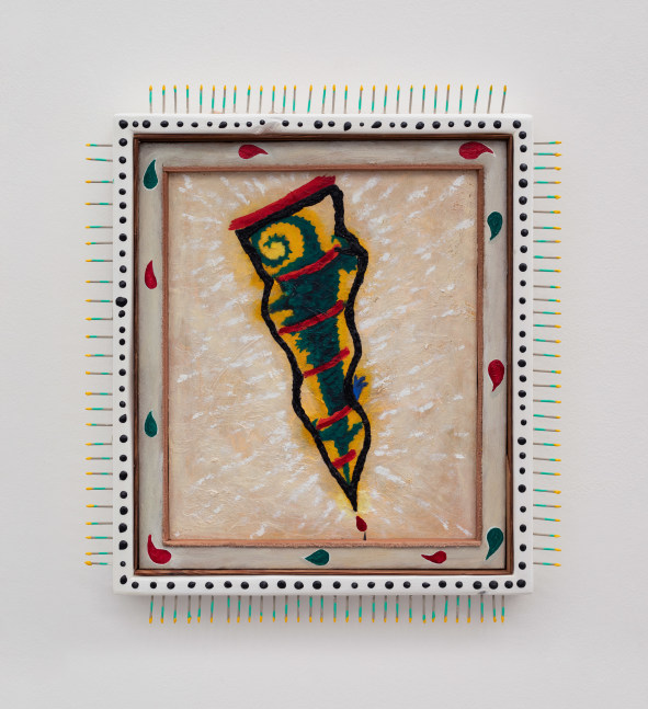 Daniel Rios Rodriguez&amp;nbsp;
Tool for Leavin&amp;rsquo;, 2020
oil, wood, nails on wood panel
44.5 x 39.4 cm / 17.5 x 15.5 in&amp;nbsp;&amp;nbsp;