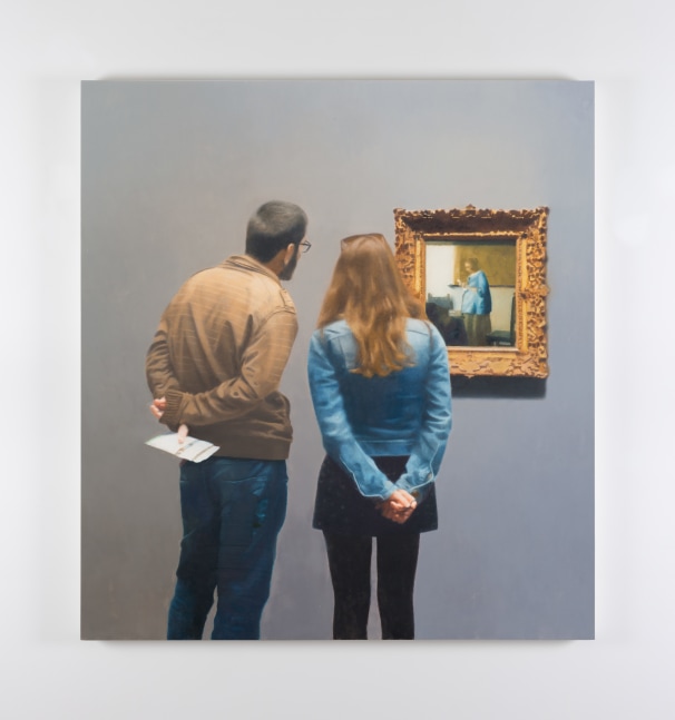 Paul Winstanley
Looking at Vermeer, 2017
oil and gold leaf on gesso on panel
60 x 55 cm / 23.6 x 21.7 in&amp;nbsp; &amp;nbsp;