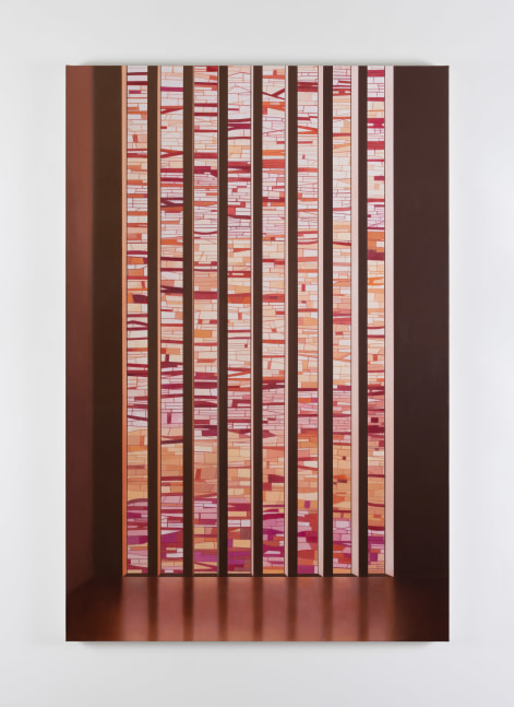 Paul Winstanley  Interior with a Large Window (Yantra), 2021 oil on linen 222 x 148 cm / 87.4 x 58.3 in