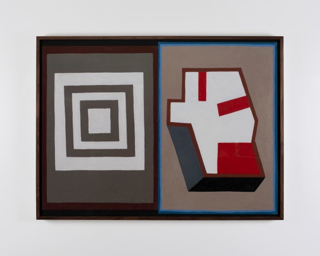 Nathalie Du Pasquier&amp;nbsp;
Almost,&amp;nbsp;2022
oil on paper, 2 modules
100 x 70 cm /39.4 x 27.6 in each&amp;nbsp;
107.2 x 144.6 cm / 42.2 x 56.9 in framed

&amp;nbsp;