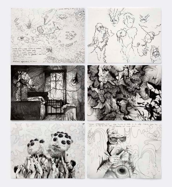 Eoin Mc Hugh
io, pp. 13-18,
pigment ink on paper six pages
15 x 20 cm / 5.9 x 7.9 in each