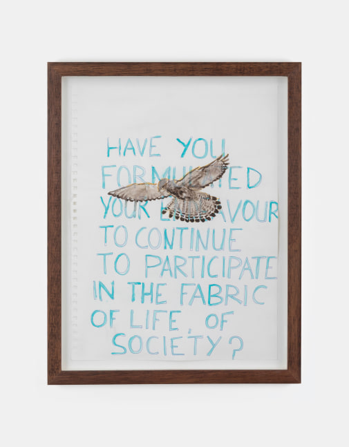 Isabel Nolan Bird of prey, 2007-09 watercolour and pencil on paper