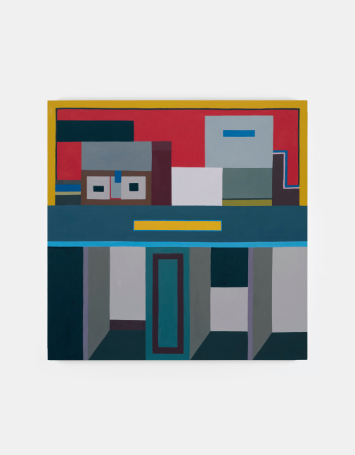 Nathalie Du Pasquier&amp;nbsp;

city on a bridge (Ponte Vecchio),&amp;nbsp;2019

oil on canvas

150 x 150 cm / 59.1 x 59.1 in&amp;nbsp; &amp;nbsp;