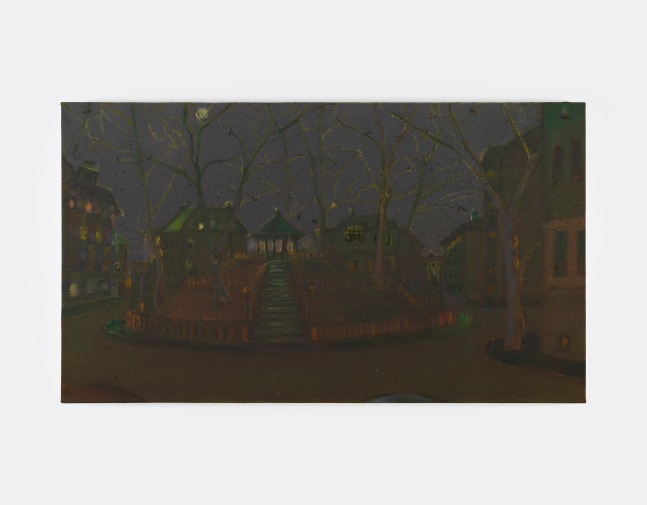 Merlin James&amp;nbsp;

Bandstand, Night,&amp;nbsp;2024-25

acrylic and graphite on canvas

47.5 x 83.5 cm / 18.7 x 32.9 in&amp;nbsp; &amp;nbsp;