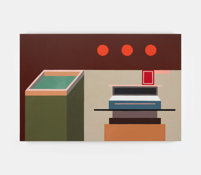 Nathalie Du Pasquier&amp;nbsp;

coming back from Egypt 2,&amp;nbsp;2024

oil on canvas

100 x 150 cm / 39.4 x 59.1 in