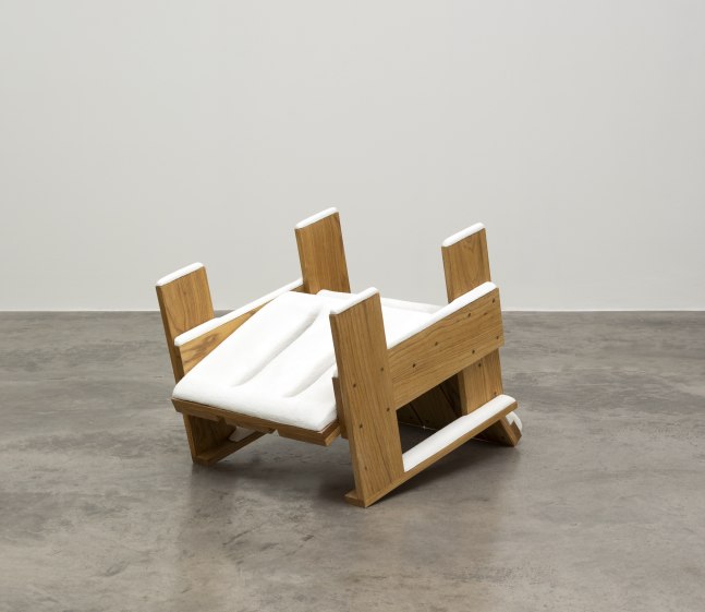 Ryan Gander&amp;nbsp;

Overturned Rietveld chair after a snow flurry,&amp;nbsp;2017

ash, marble resin

60 x 62 x 84 cm / 23.6 x 24.4 x 33.1 in&amp;nbsp;