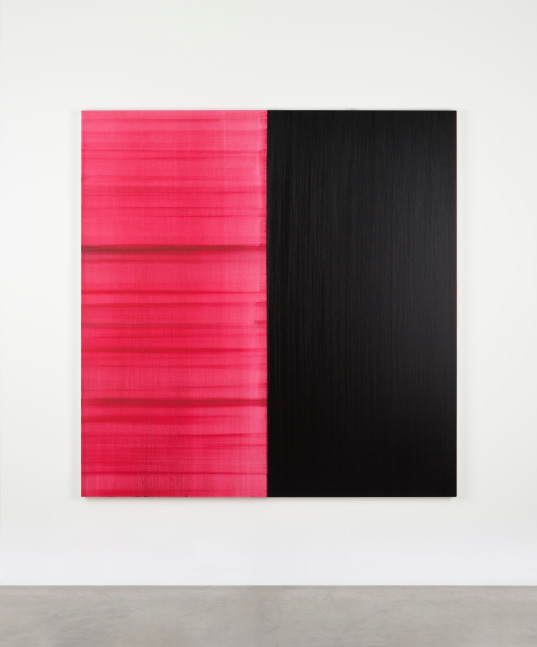 Callum Innes
Untitled Lamp Black / Alizarin Claret, 2023
oil on linen
180 x 175 cm / 70.9 x 68.9 in