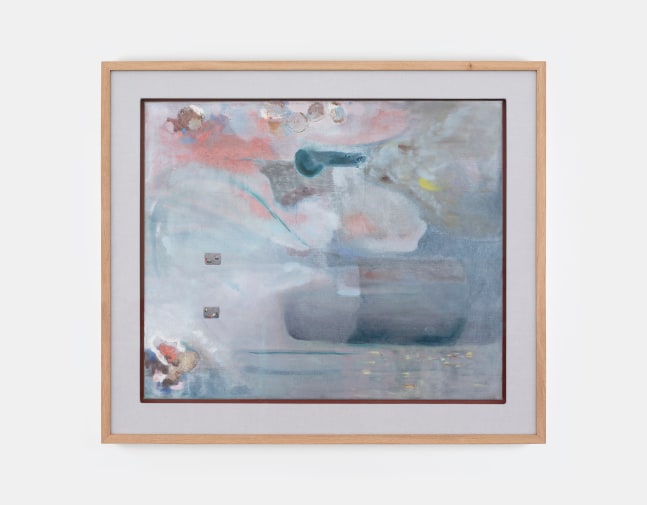 Aleana Egan&amp;nbsp;

sift (liquid),&amp;nbsp;2023

mixed media on canvas&amp;nbsp; with solid American white oak and linen mount&amp;nbsp;

63.7. x 74 x 6 cm / 25.1 x 29.1 x 2.4 in framed

&amp;nbsp;
