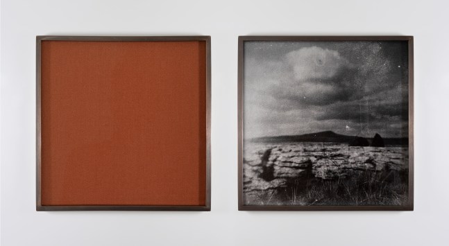 Ailbhe N&amp;iacute; Bhriain&amp;nbsp;
Untitled (mountain), 2023
diptych, pigment print on Hahnemühle Photo Rag Metallic, wool, brass frame with museum glass, edition of 3
20.5 x 20.5 x 2.5 cm / 8.1 x 8.1 x 1 in each framed

&amp;nbsp;