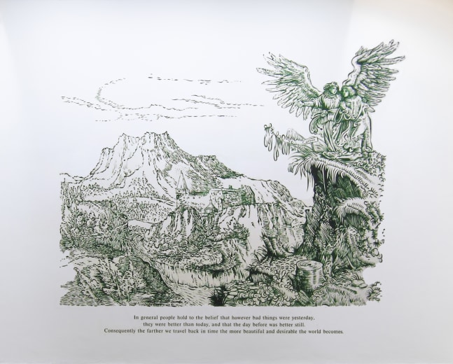 David Godbold&amp;nbsp;
Time changes everything, 2006
wall drawing, acrylic, pencil and vinyl text on wall&amp;nbsp;
dimensions variable&amp;nbsp;