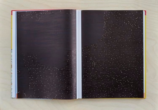 Kathy Prendergast
Atlas 11 LE HAVRE-PARIS, 2016
AA Road Atlas of Europe, ink
30.5 x 43.5 x 1 cm / 12 x 17.1 x .4 in