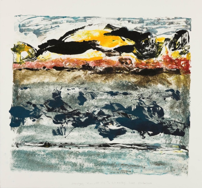 Barrie Cooke  River and Hillside N.Z. I Cill Rialaig