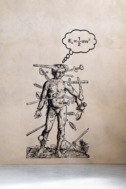 Liam Gillick
Kinetic Energy of Rigid Bodies,&amp;nbsp;2021&amp;nbsp;
matte black vinyl on wall
315 x 170 cm / 124 x 78.7 in&amp;nbsp;&amp;nbsp;