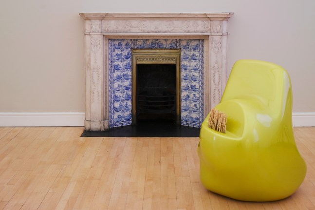 Siobh&amp;aacute;n Hapaska&amp;nbsp;
Sunlight, 2004
fiberglass, two pack acrylic paint, spent cartridges, wheat, edition of 3&amp;nbsp;
103 x 84 x 88 cm / 40.6 x 33.1 x 34.6 in&amp;nbsp;
Collection of The Arts Council of Ireland
