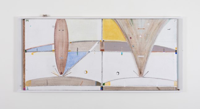 Merlin James&amp;nbsp;
Untitled, 2018-21
mixed materials
88 x 194 x 5 cm / 34.6 x 76.4 x 2 in&amp;nbsp;